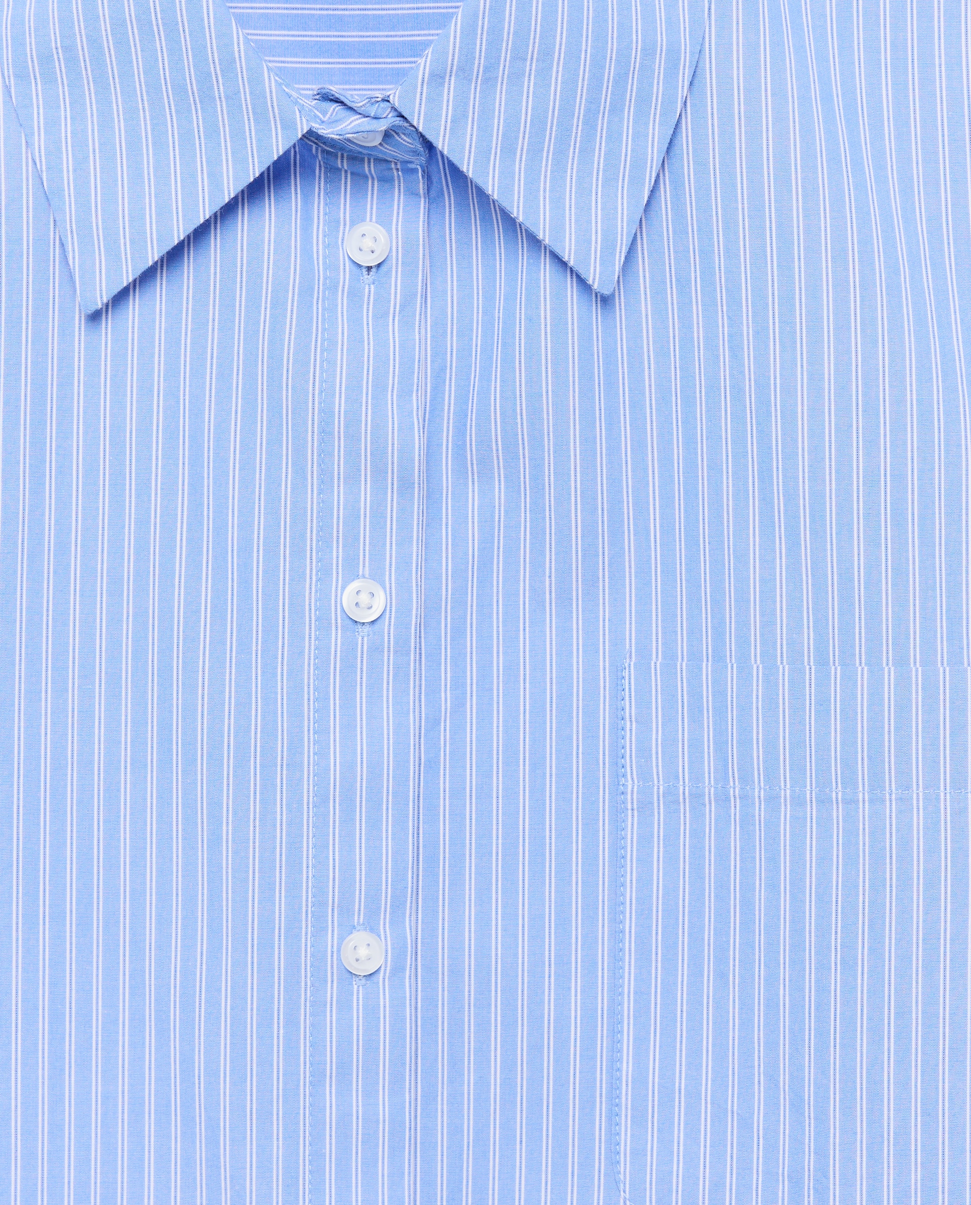 Camisa Oversize Lisa Azul-5
