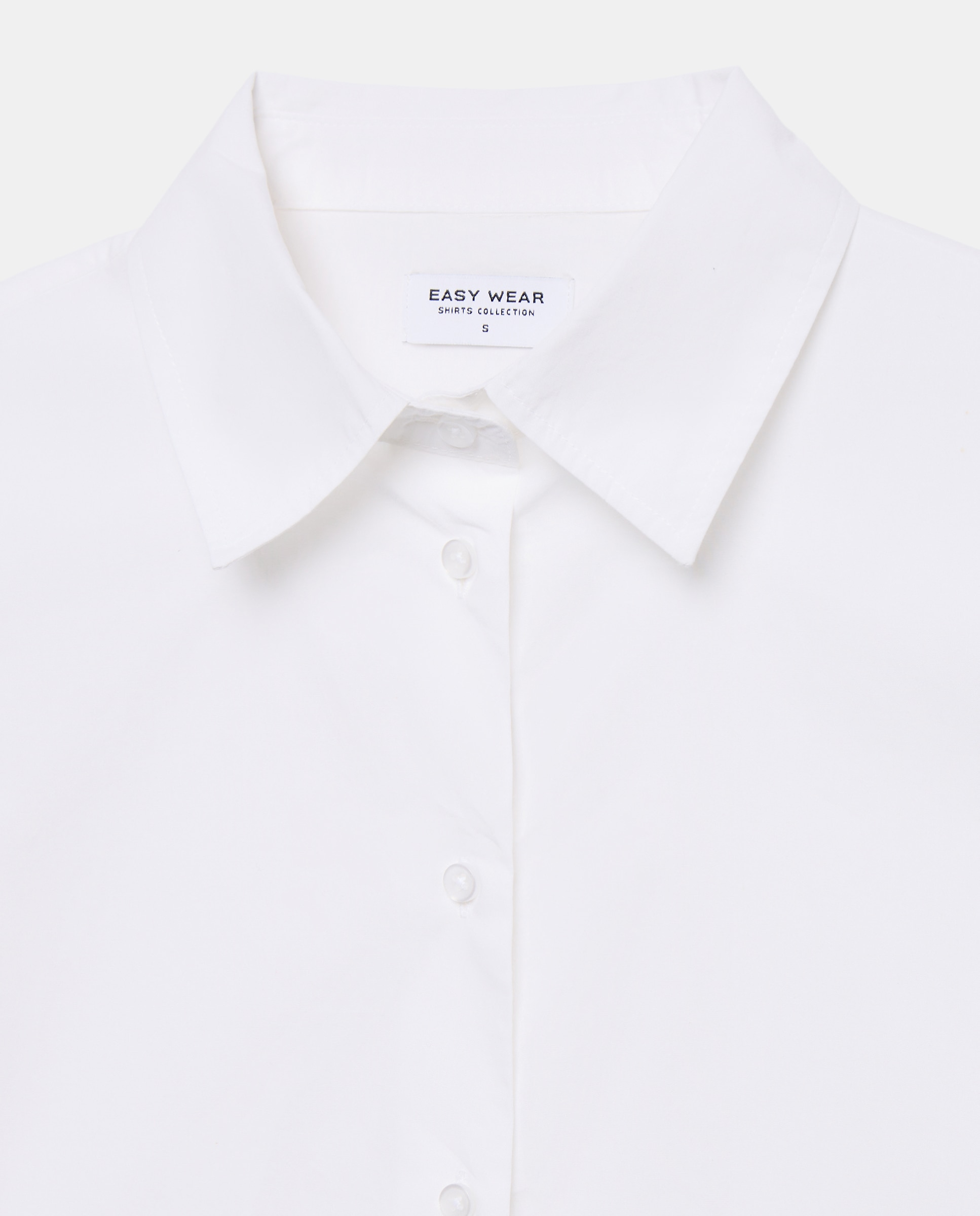 Camisa Estampada com Manga Comprida Branco-5