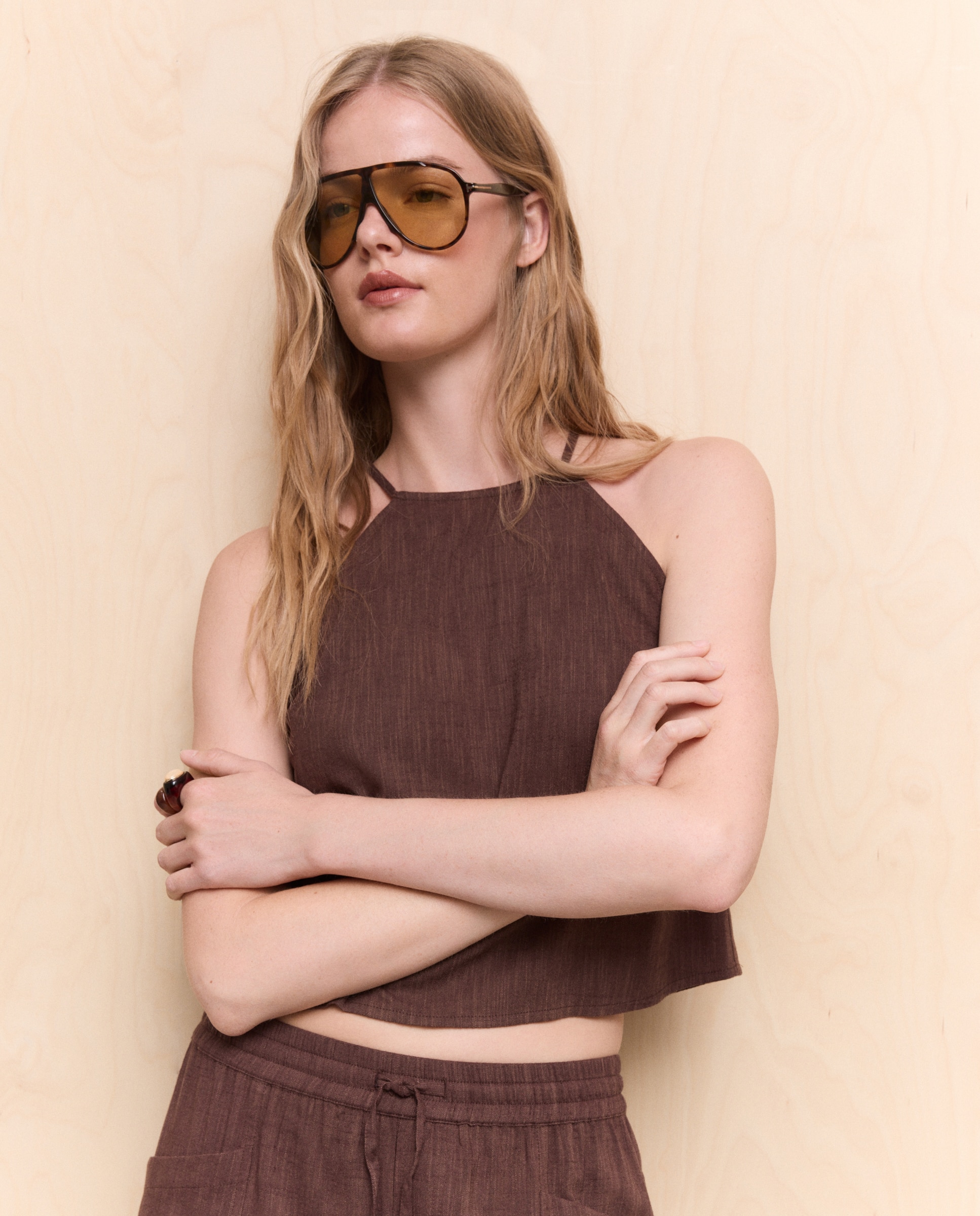Top de mujer halter - Easy Wear - Chocolate Chocolate-2