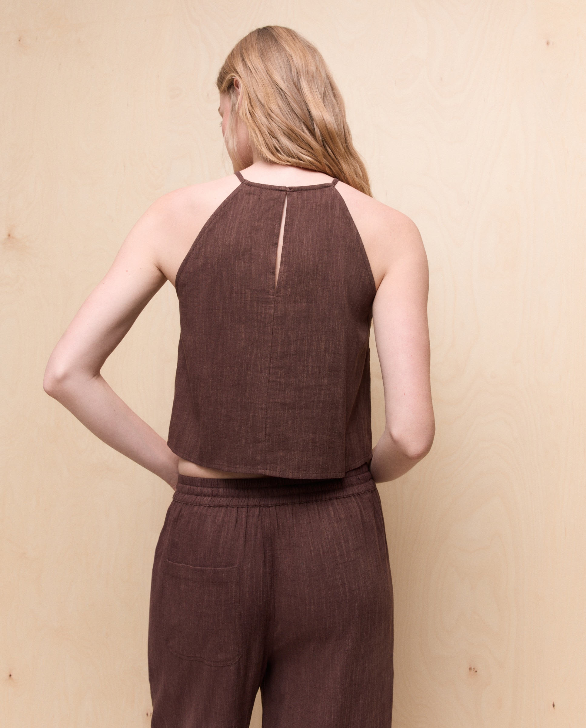 Top de mujer halter - Easy Wear - Chocolate Chocolate-3