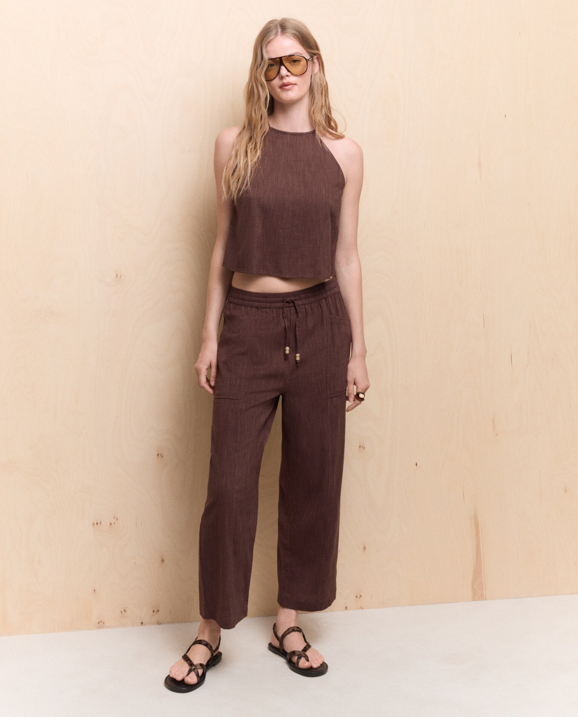 Top de mujer halter - Easy Wear - Chocolate Chocolate-4