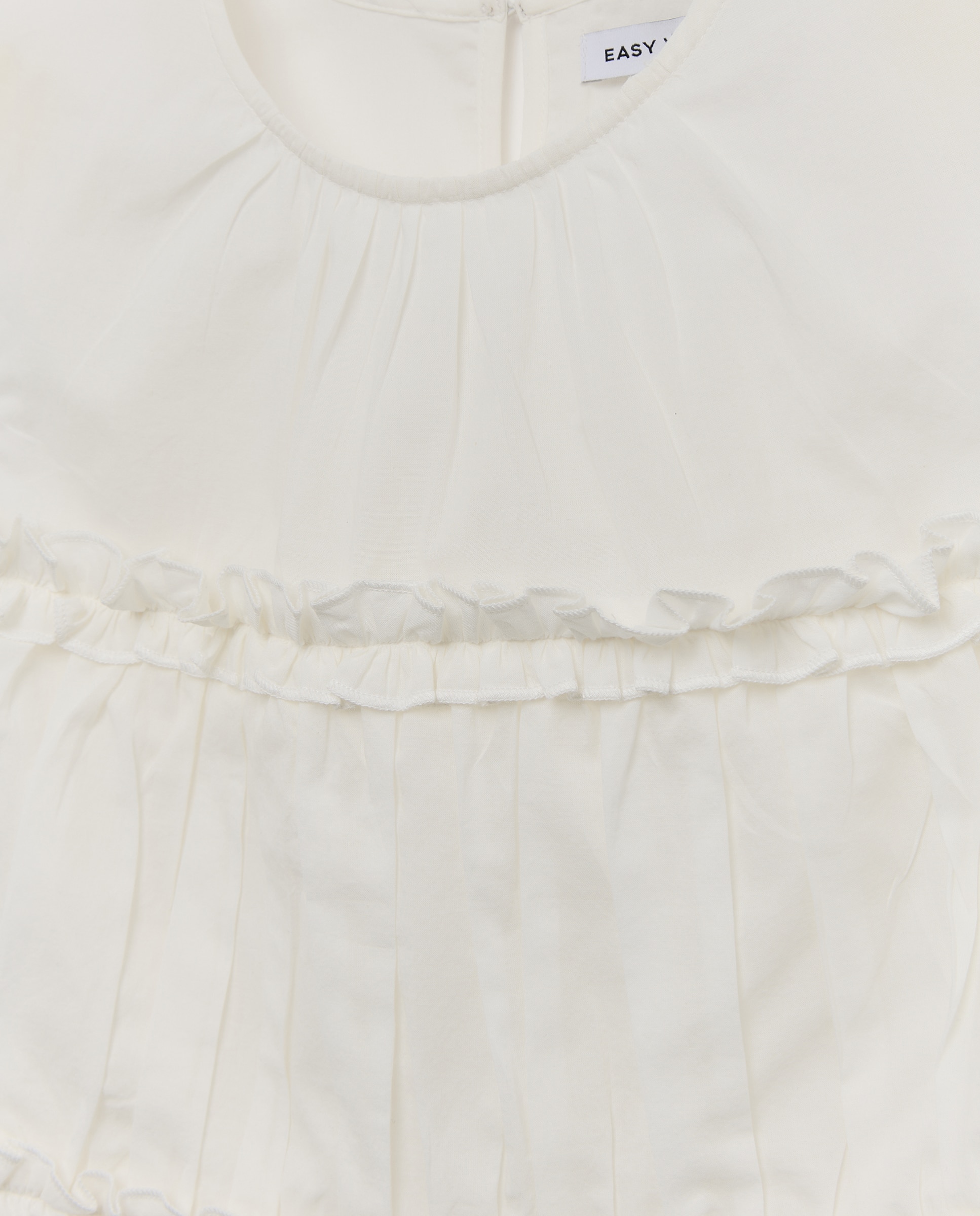 Top sin mangas liso de mujer - Easy Wear - Blanco Blanco-5