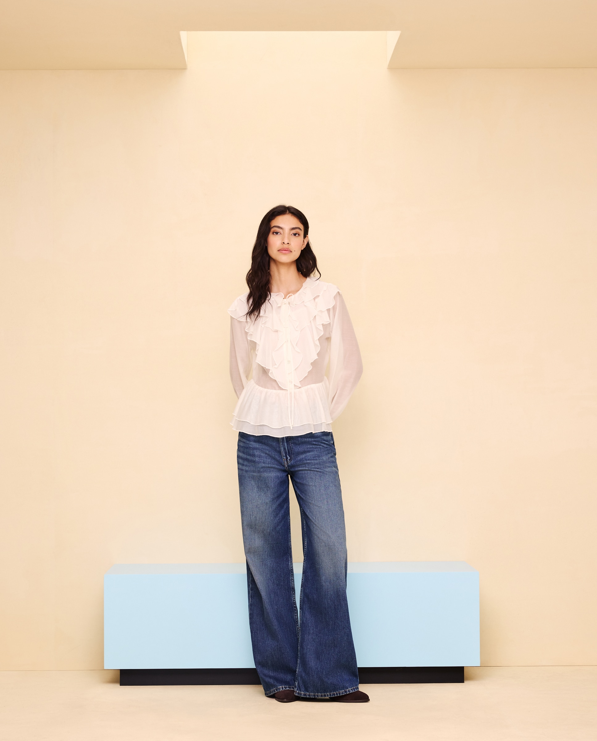 Top de mujer peplum - Easy Wear - 120 Crudo 120 Crudo-2