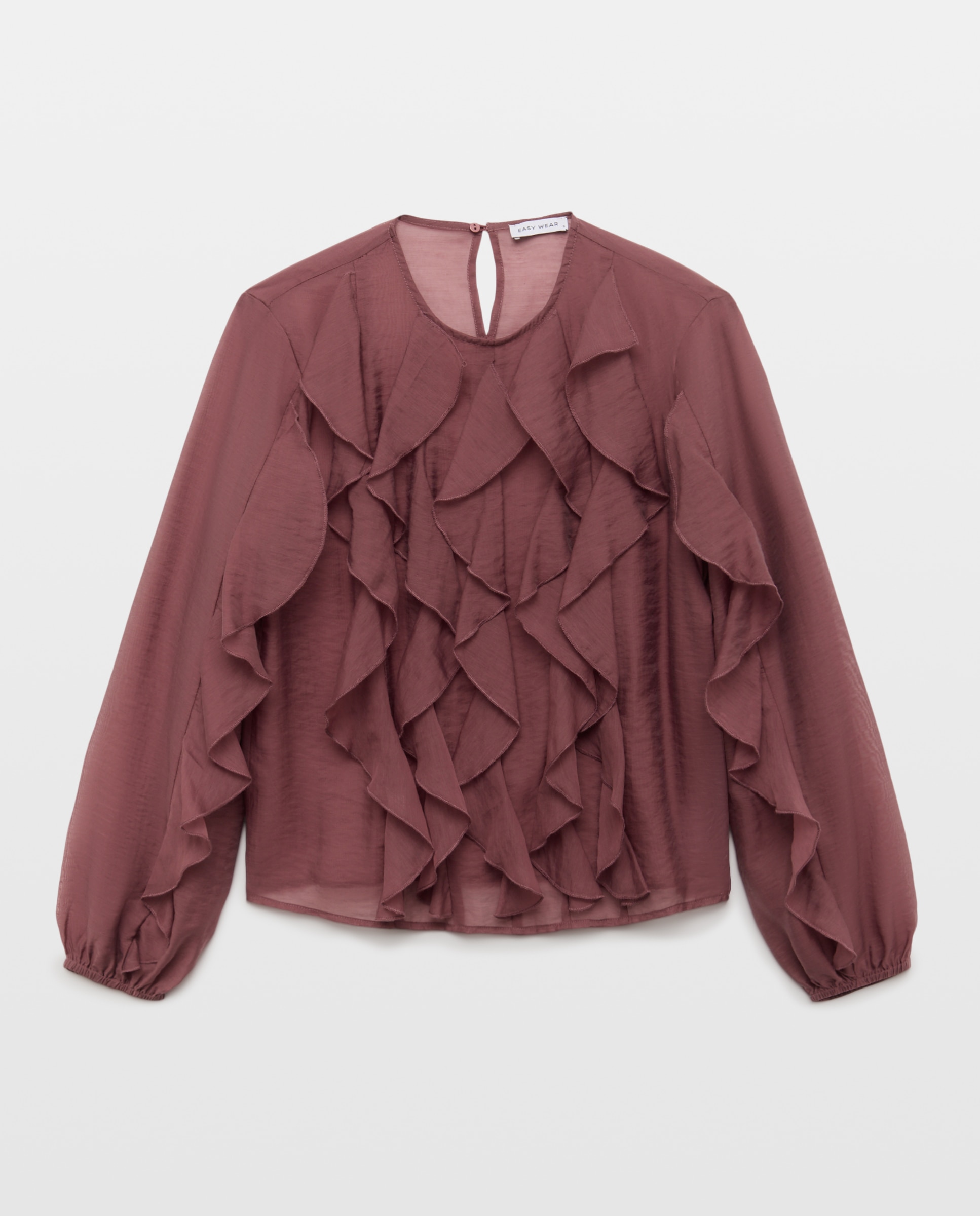 Blusa com folhos 200 Rosa-4