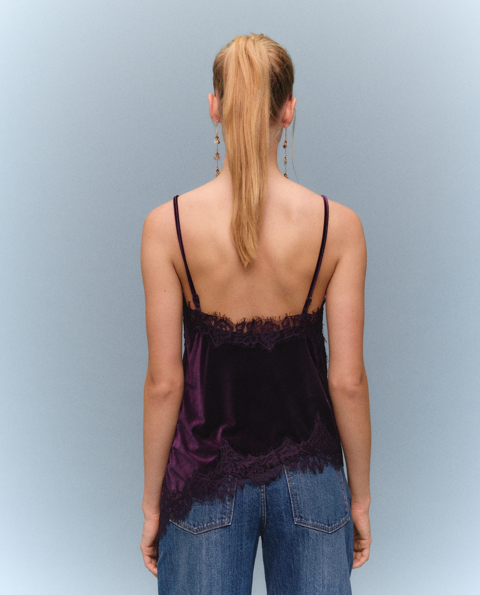 Imagen 3 de Top lencero terciopelo - Easy Wear - Burdeos Burdeos