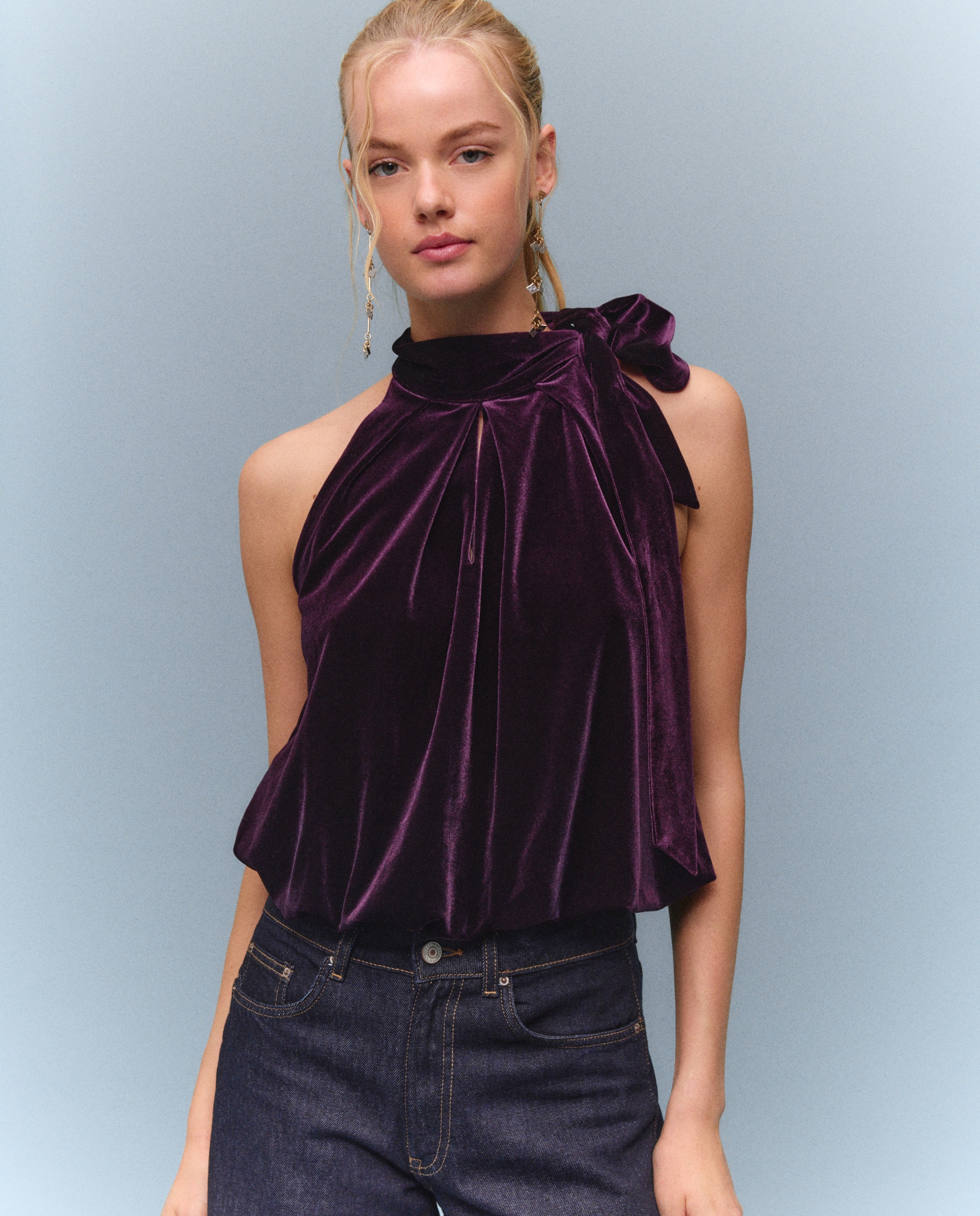 Imagen 1 de Top globo terciopelo - Easy Wear - Burdeos Burdeos