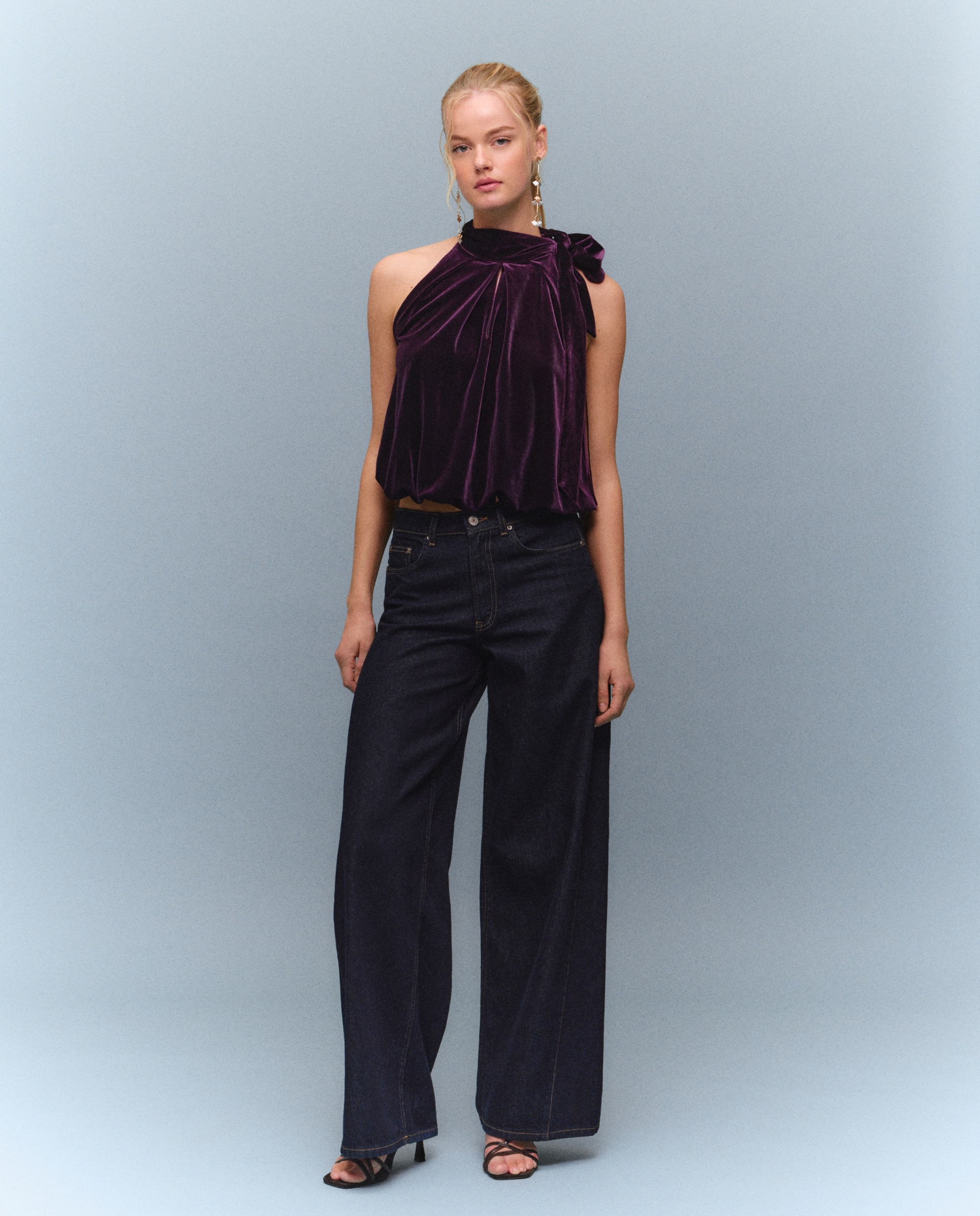 Imagen 2 de Top globo terciopelo - Easy Wear - Burdeos Burdeos