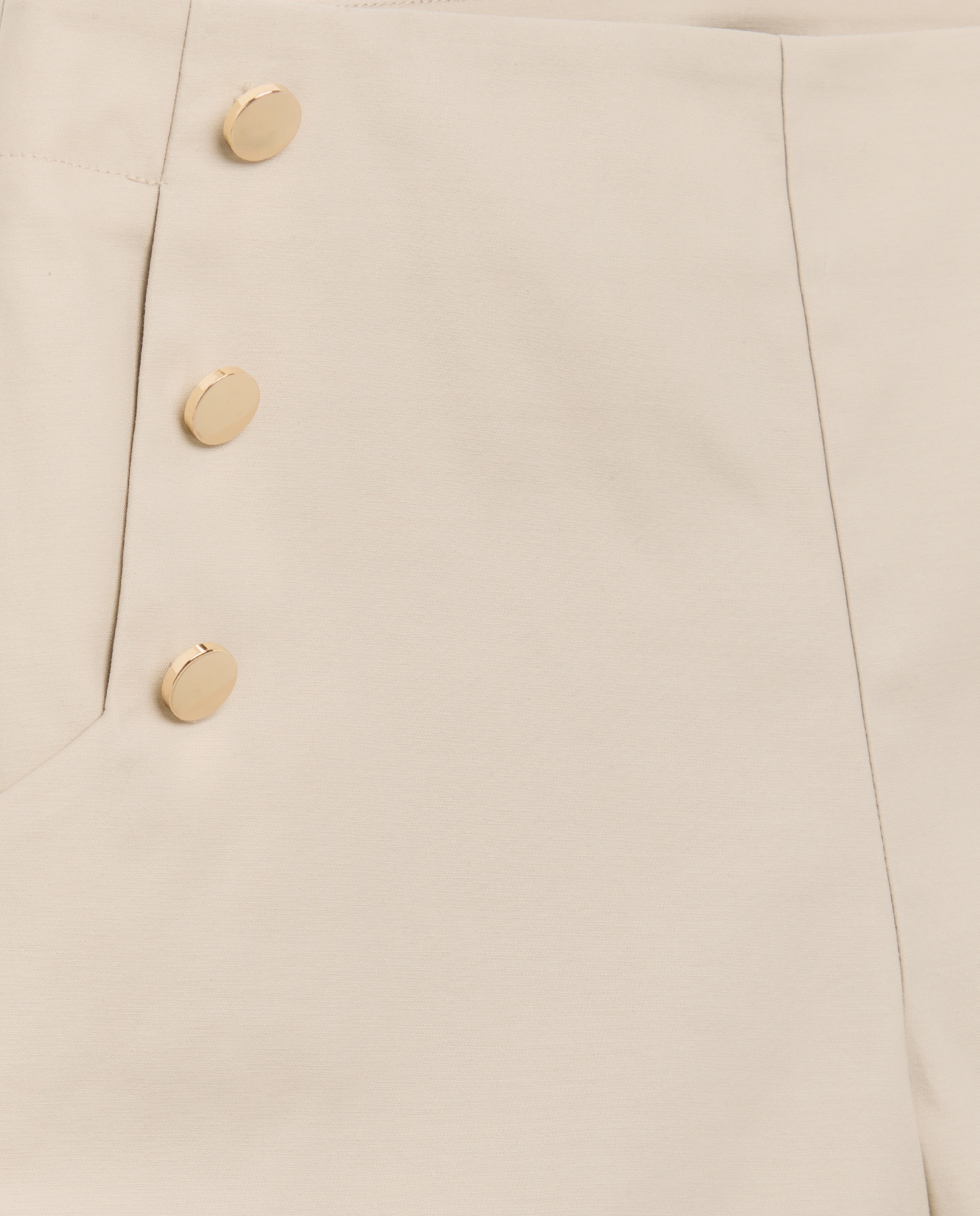 Bermuda de mujer botones dorados - Easy Wear - Beige Beige-5