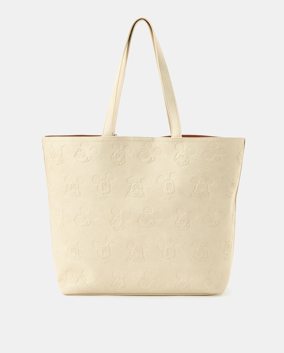 Mala Shopper com Detalhe do Mickey 120 Cru-1