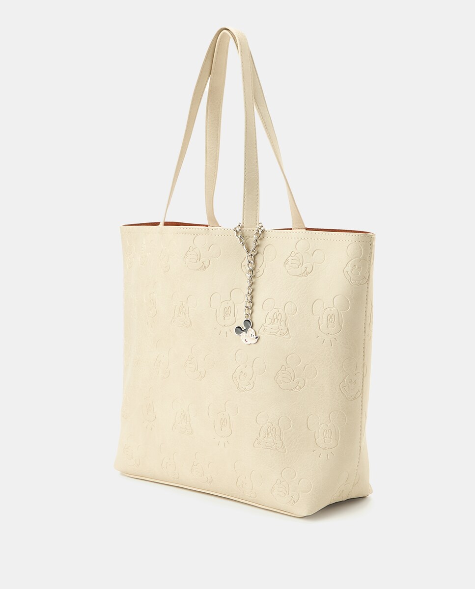 Mala Shopper com Detalhe do Mickey 120 Cru-2