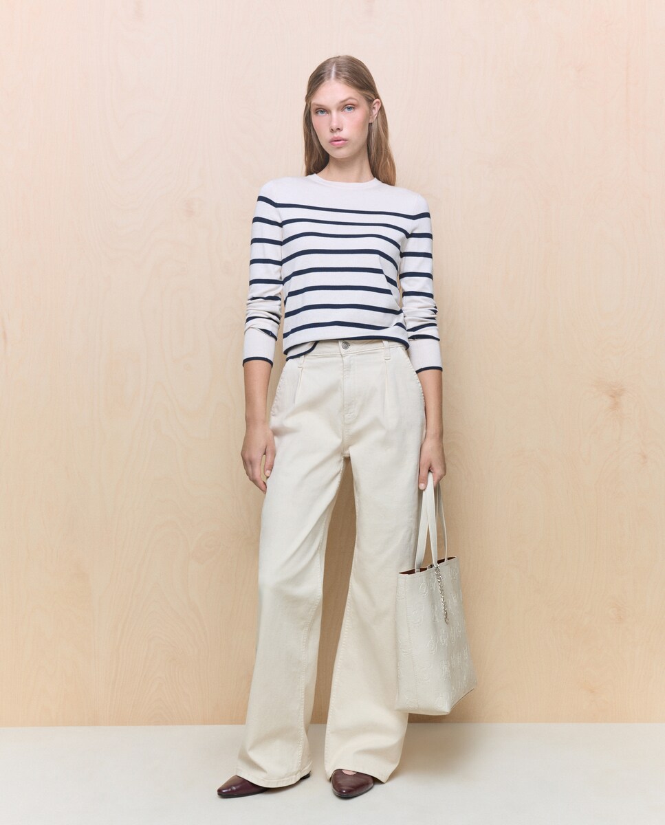 Mala Shopper com Detalhe do Mickey 120 Cru-5