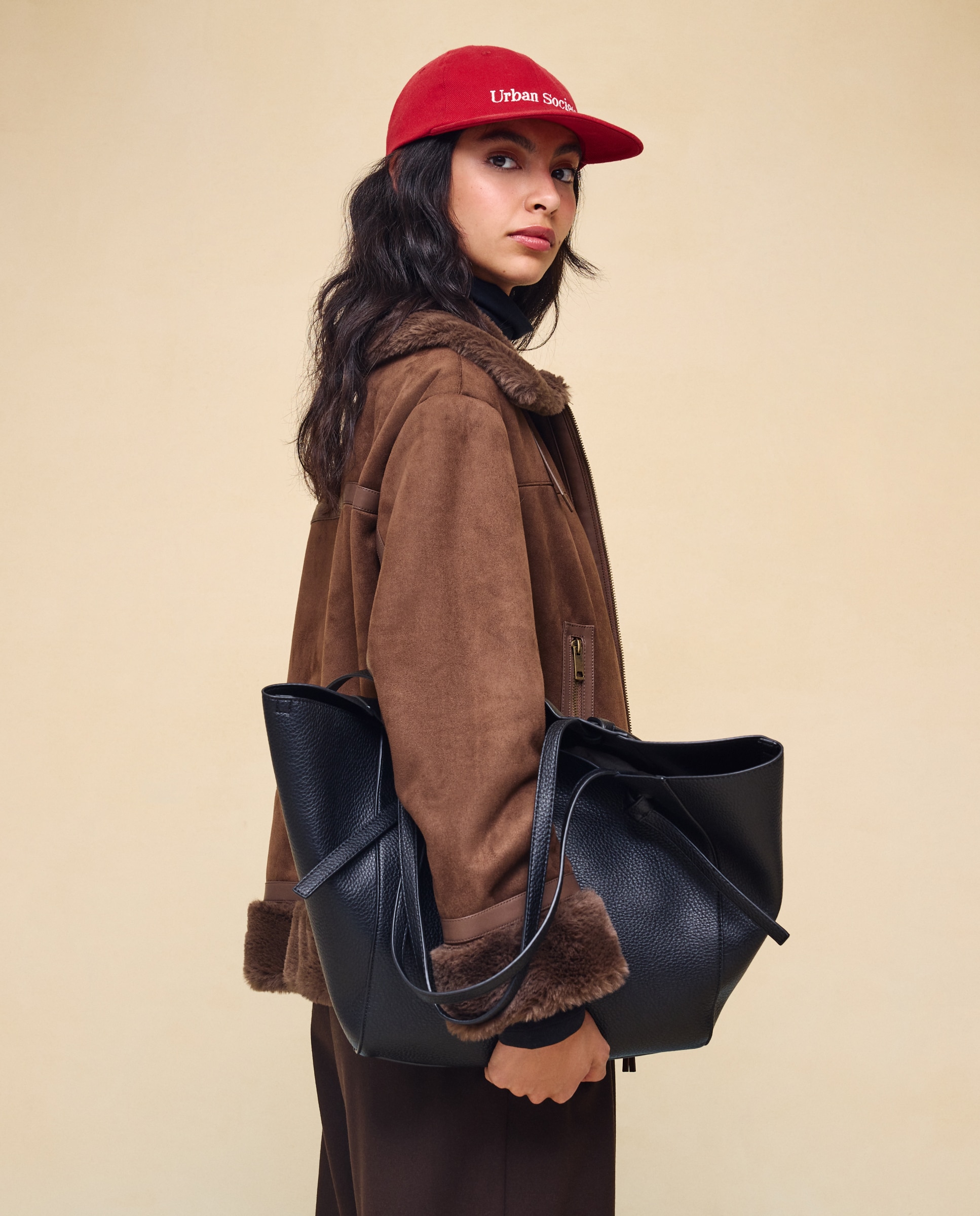 Mala Shopper com Nós Preto-6