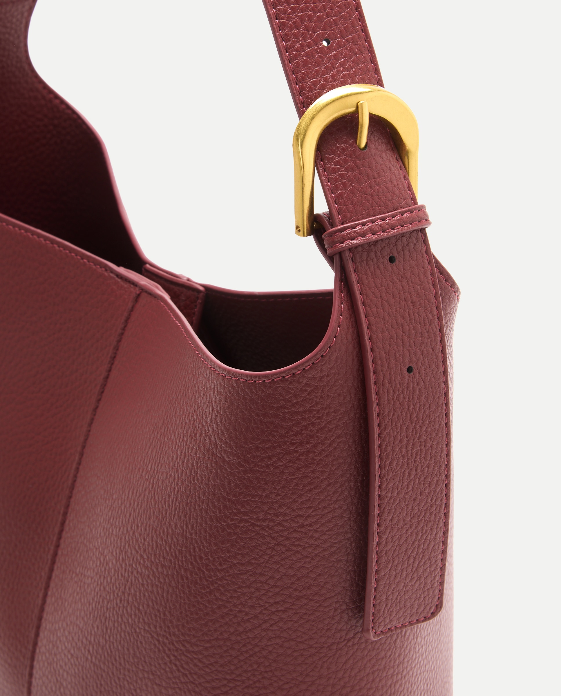 Saco com Fivela Bordeaux-4