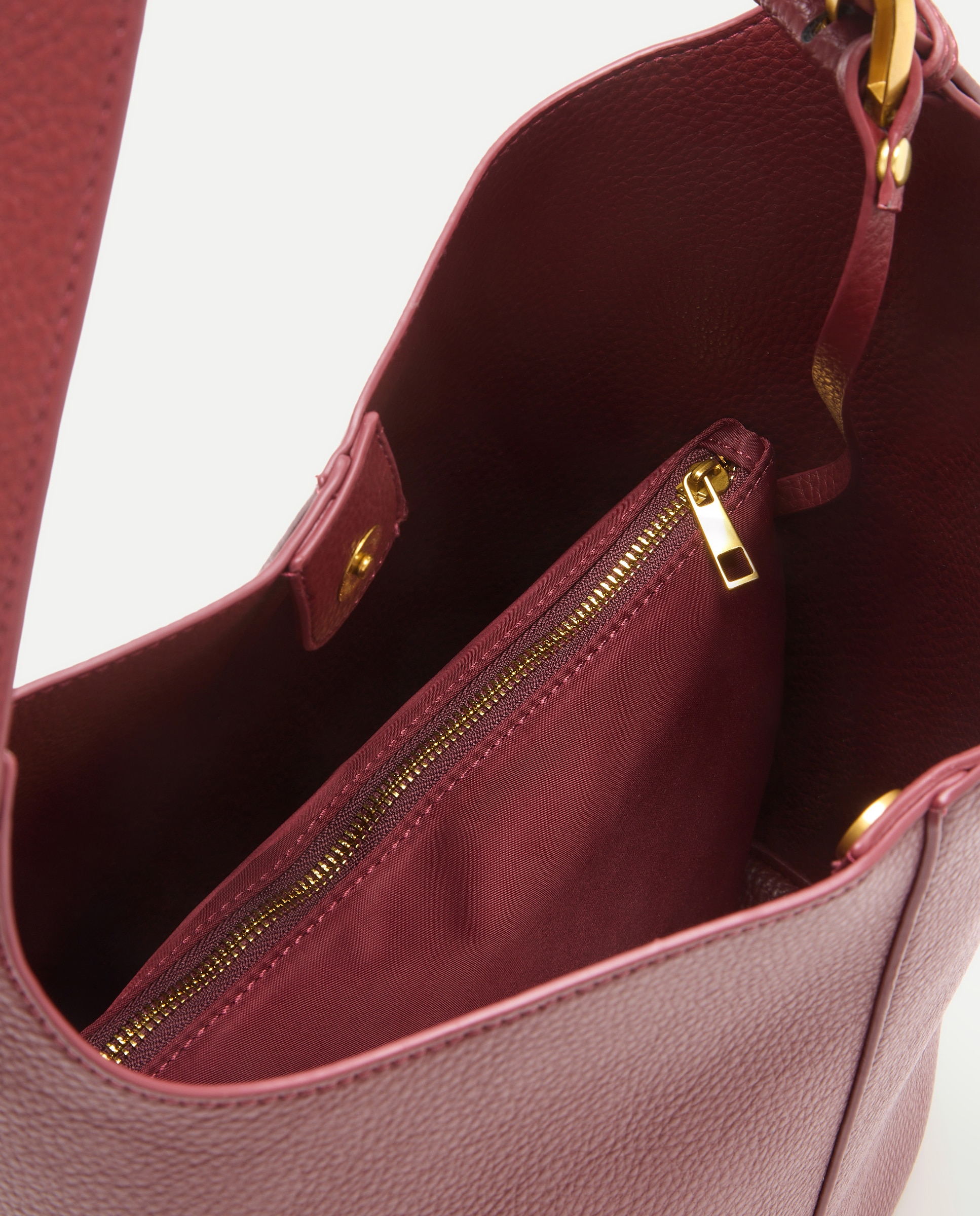 Saco com Fivela Bordeaux-5