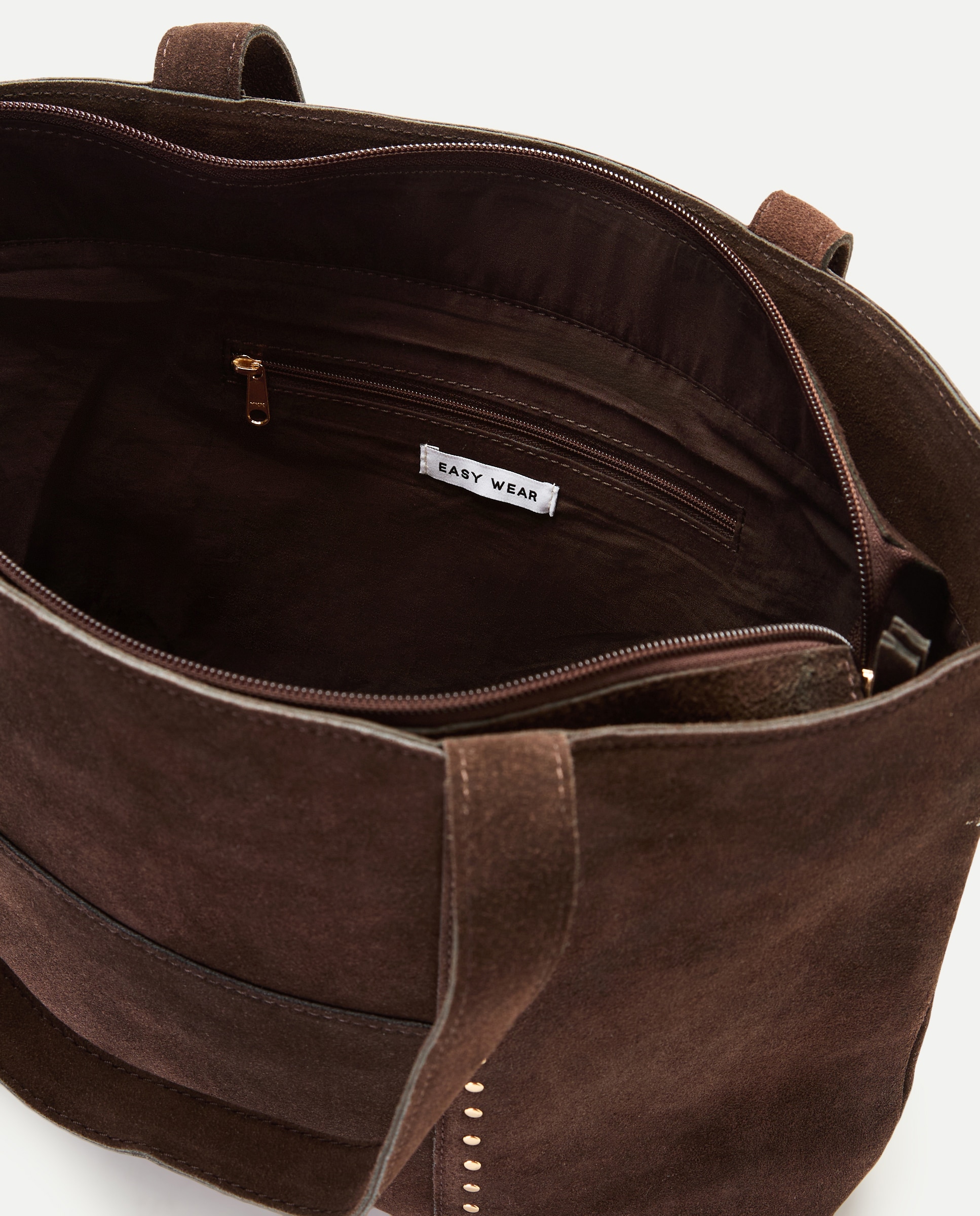 Shopper piel tachas - Easy Wear - Chocolate Chocolate-4