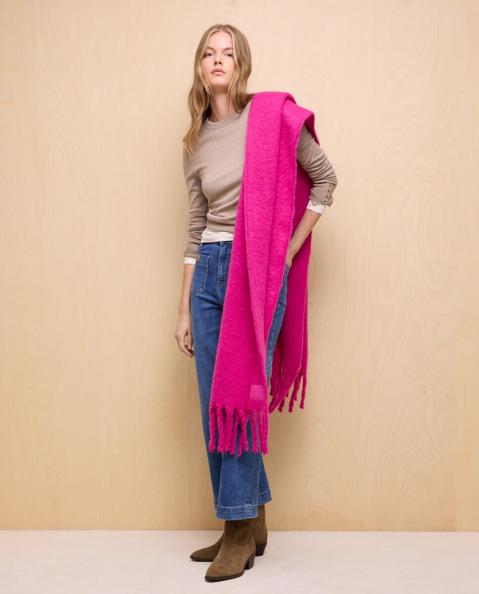 Cachecol Liso 200 Rosa-4