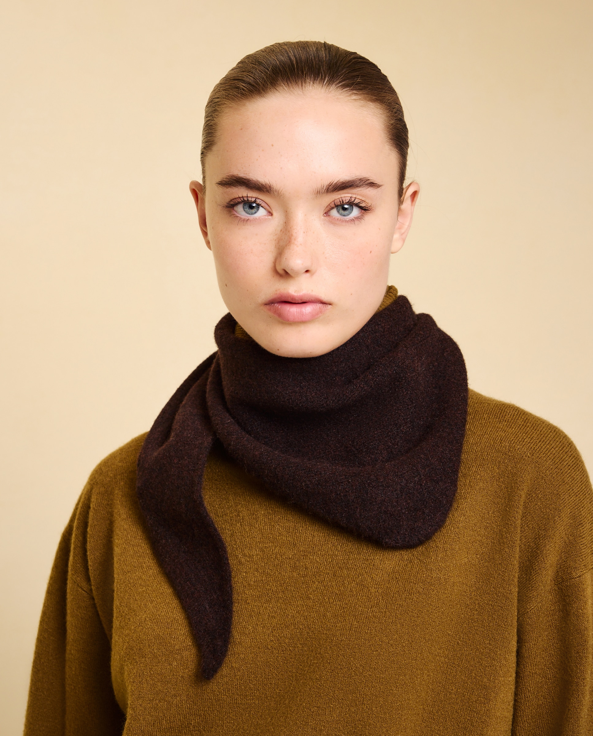 Bandana tricot de mujer - Easy Wear - Chocolate Chocolate-4