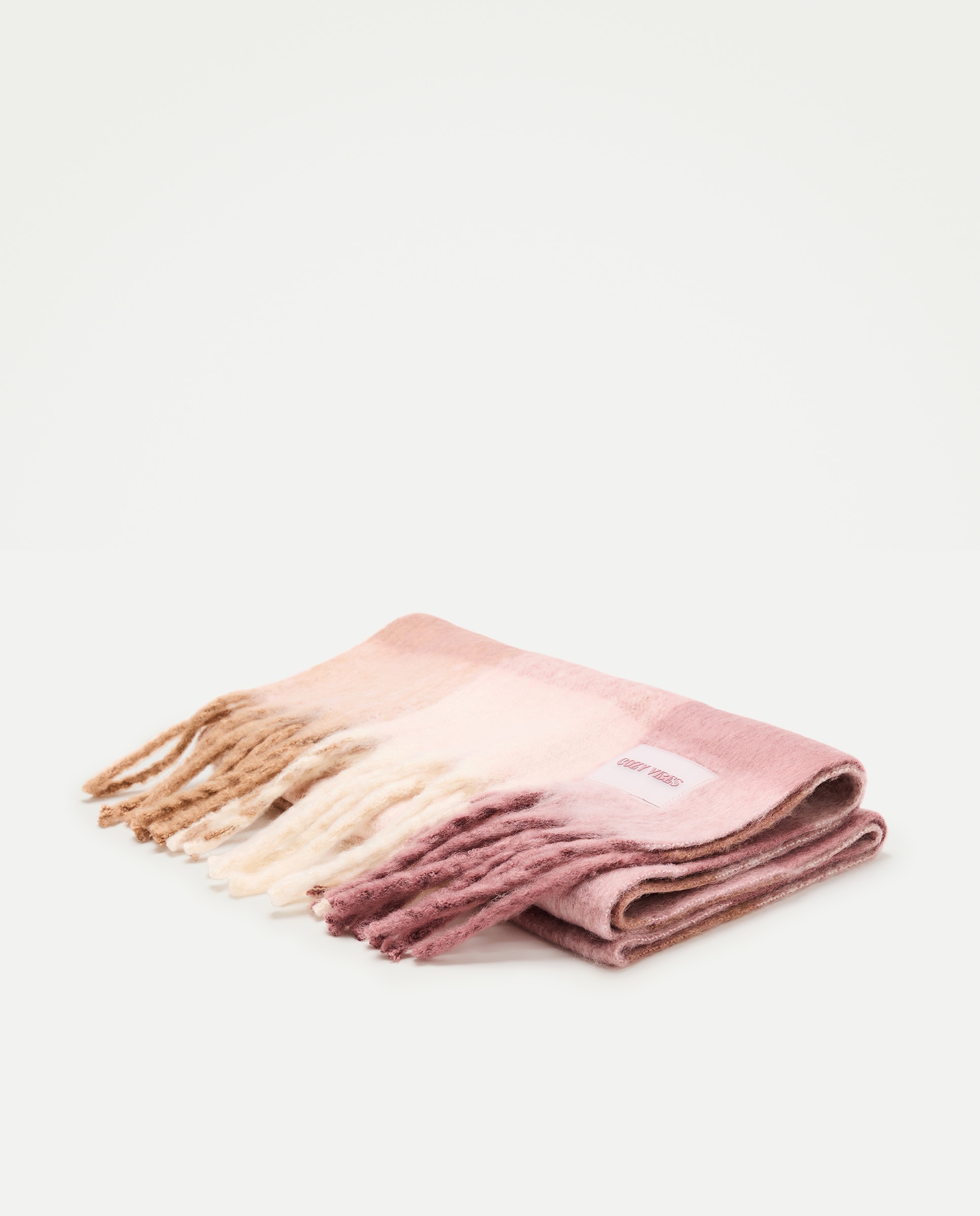 Cachecol aos Quadrados 200 Rosa-2