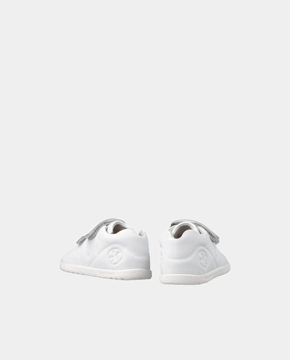 Sapatilhas Unissexo em Pele com Velcro Duplo Biomecanics Branco-3