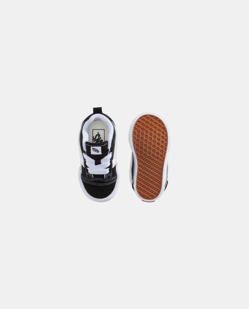 Sapatilhas Casual de Bebé Knu Skool com Atacadores Elásticos Preto-4