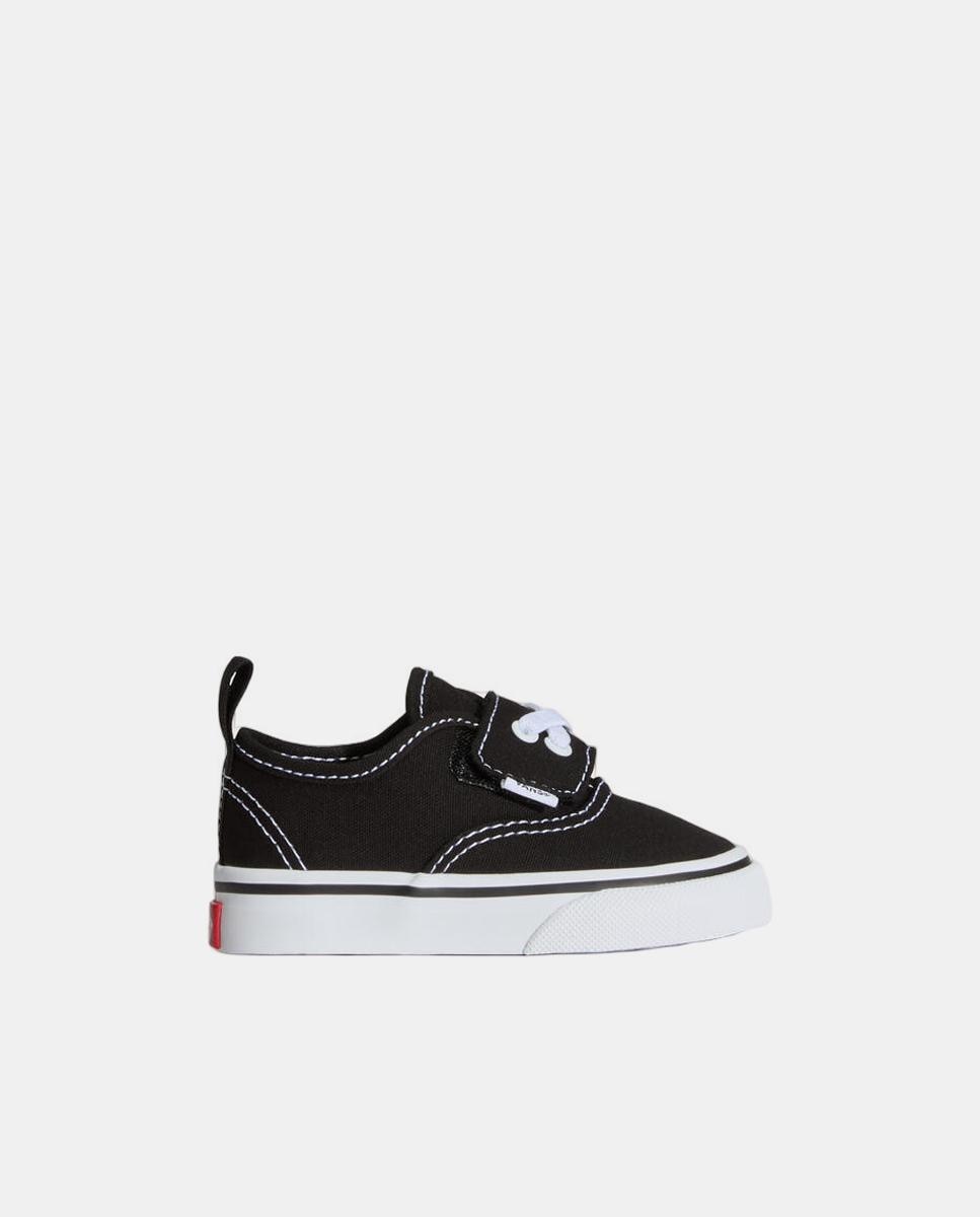 Imagem 0 de Sapatilhas causal modelo Authentic preto, com fecho aderente-elástico