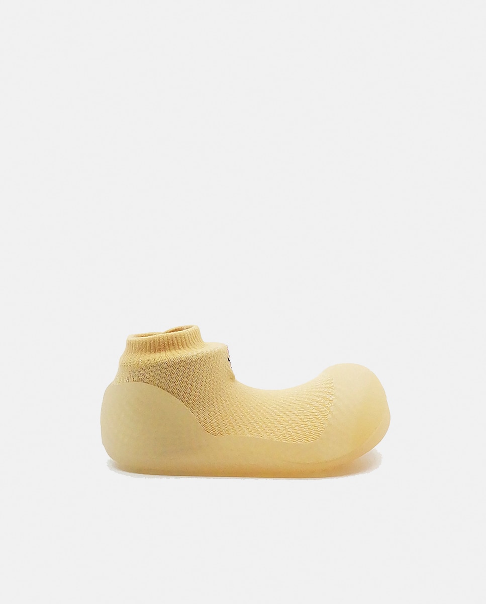 Zapatillas de casa de bebés en tejido Aqua-X azul - Attipas - Amarillo Amarillo-1
