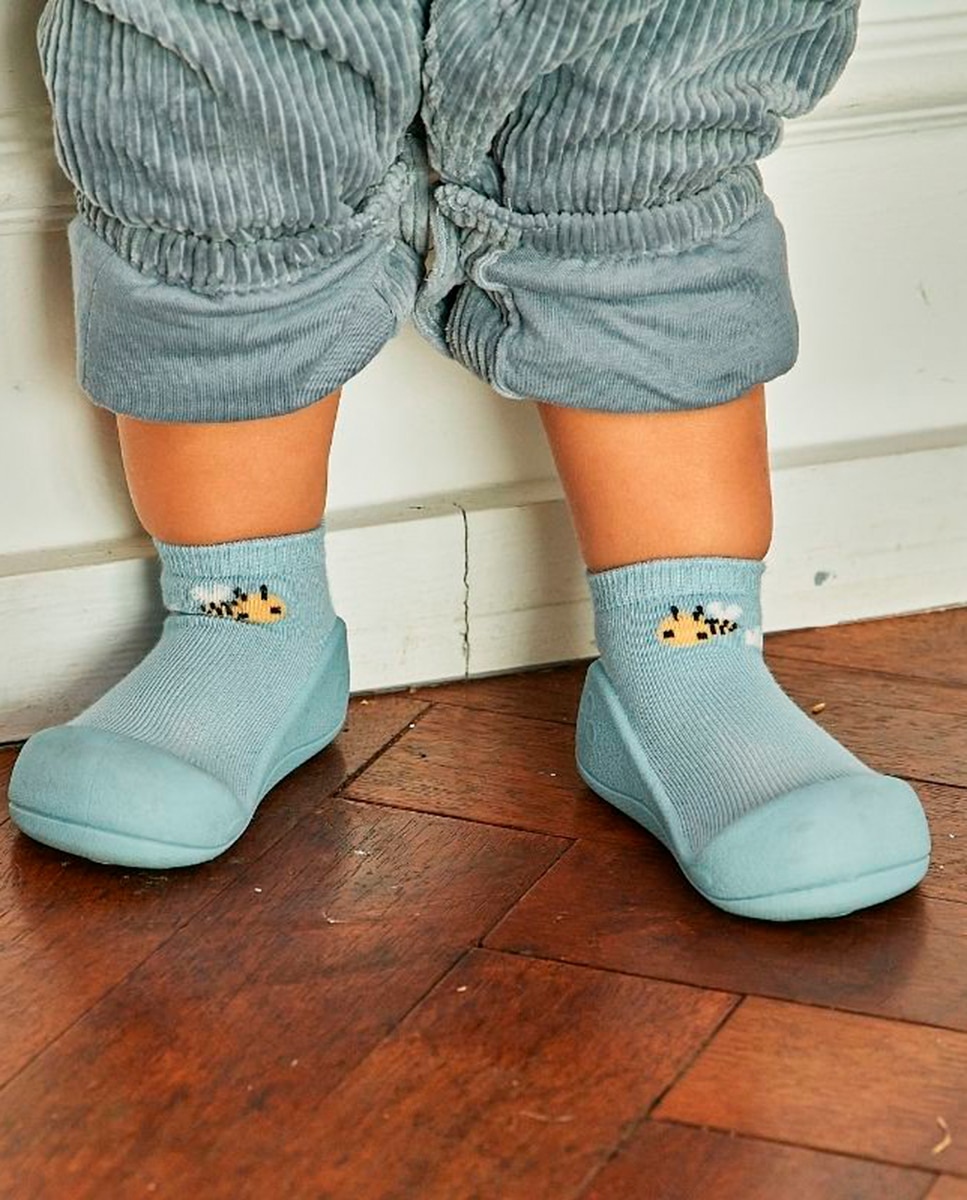 Botas de Tricot de Bebé Attipas Azul-claro-4