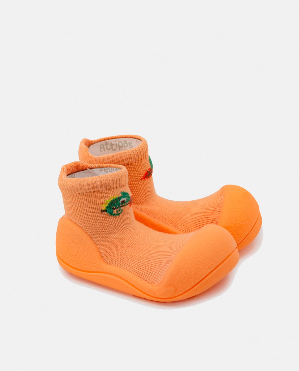 Botas de Tricot de Bebé Attipas Pêssego Natural-2