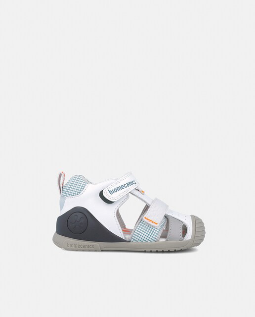 Imagen 0 de Sandalias estampada de bebé niño en piel con puntera redonda y reforzada