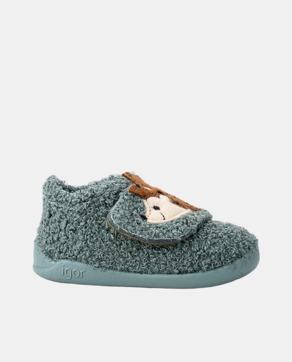 Pantufas de Criança com Conceito Barefoot Medium Verde-1