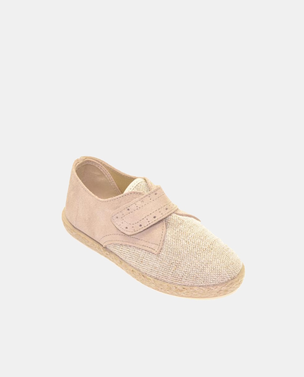 Bluchers de bebé niño con yute y cierre de velcro - Chuches - Natural Natural-1
