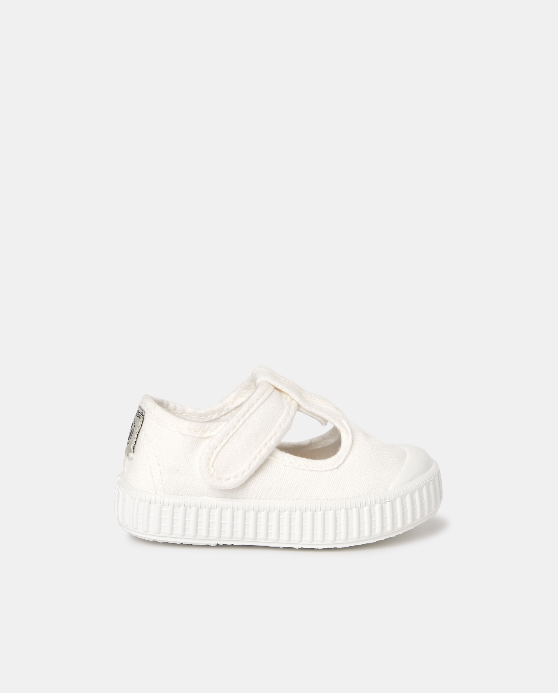 Imagem 0 de Sapatos de presilha brancos de bebé com fecho aderente