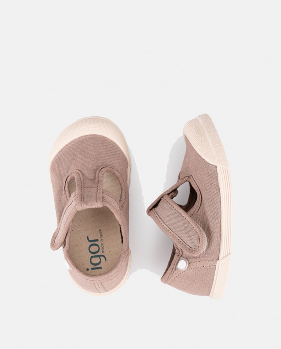 Sapatilhas de Lona Tipo Sapatos de Presilha 100% Algodão de Conceito Barefoot Castanho-chocolate-5