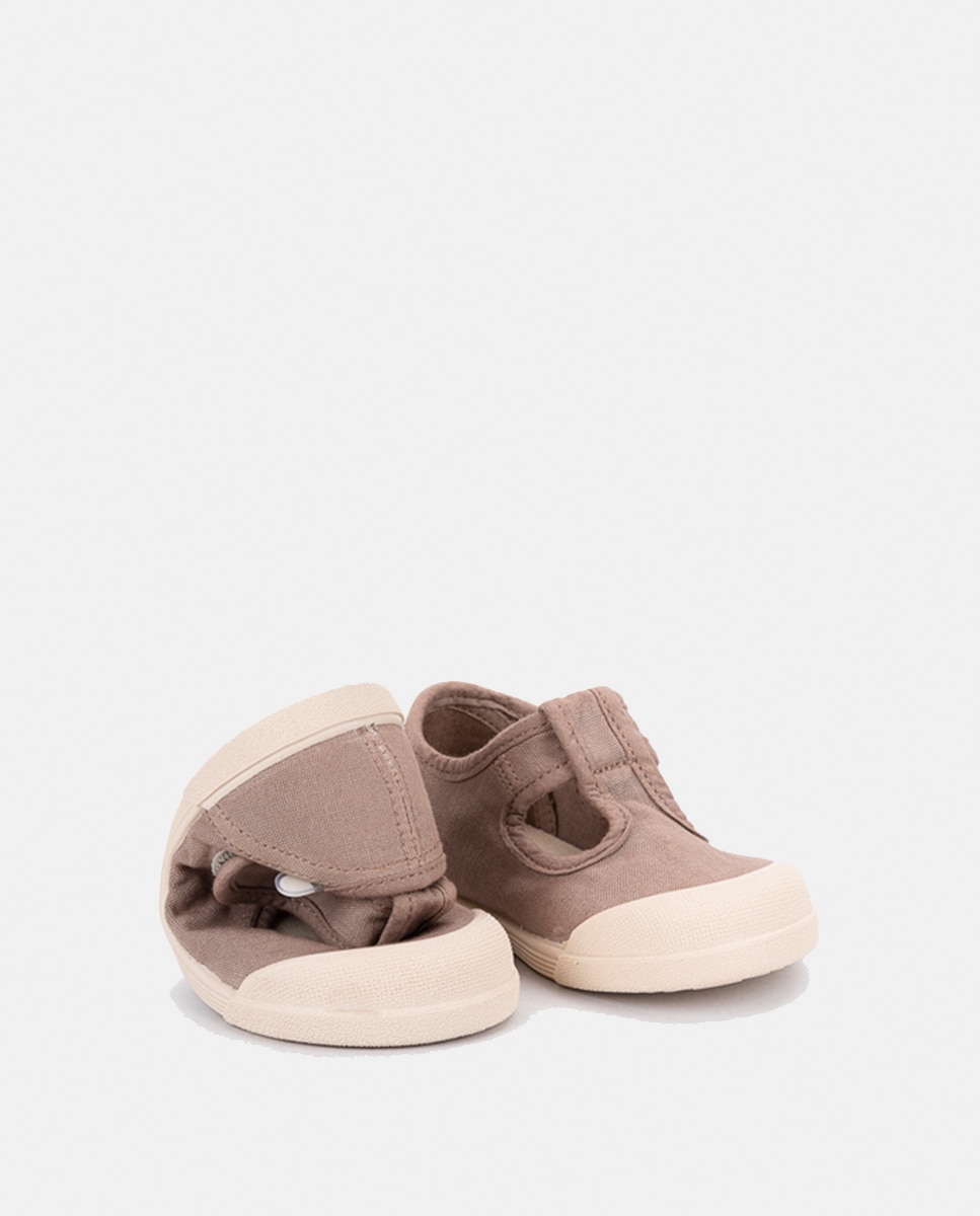 Sapatilhas de Lona Tipo Sapatos de Presilha 100% Algodão de Conceito Barefoot Castanho-chocolate-6