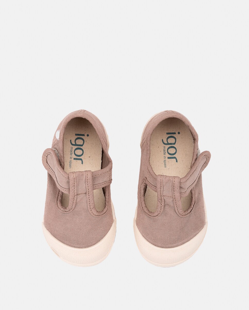 Sapatilhas de Lona Tipo Sapatos de Presilha 100% Algodão de Conceito Barefoot Castanho-chocolate-7