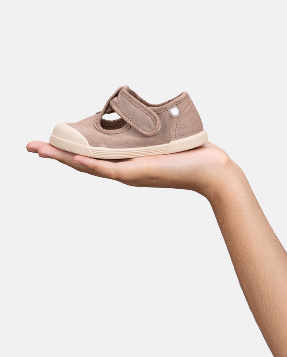Sapatilhas de Lona Tipo Sapatos de Presilha 100% Algodão de Conceito Barefoot Castanho-chocolate-9