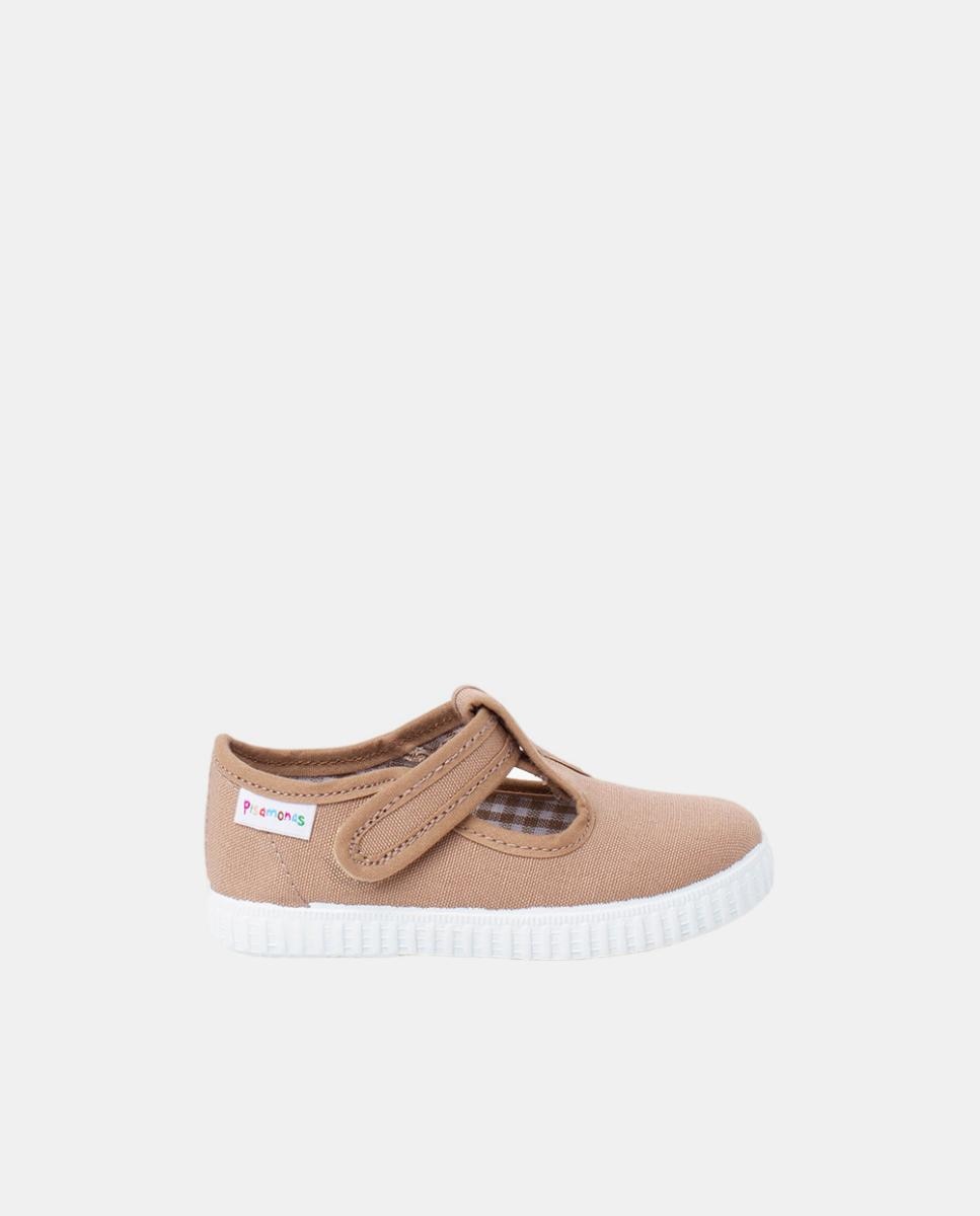 Imagem 0 de Botas de Criança com Fita Adesiva Tipo Sapatilhas - Taupe