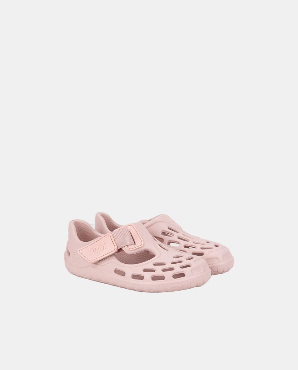 Sandálias Monocolor de E.V.A. Super Ligeira Desenhadas com Conceito Barefoot Medium Rosa pálido-2