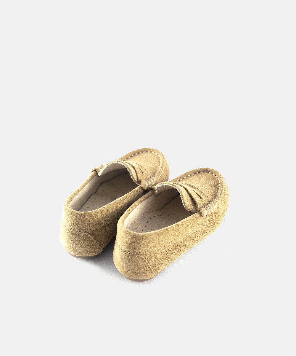 Mocasines de bebé niño en serraje con antifaz - AJJS Estilo - Beige Beige-3