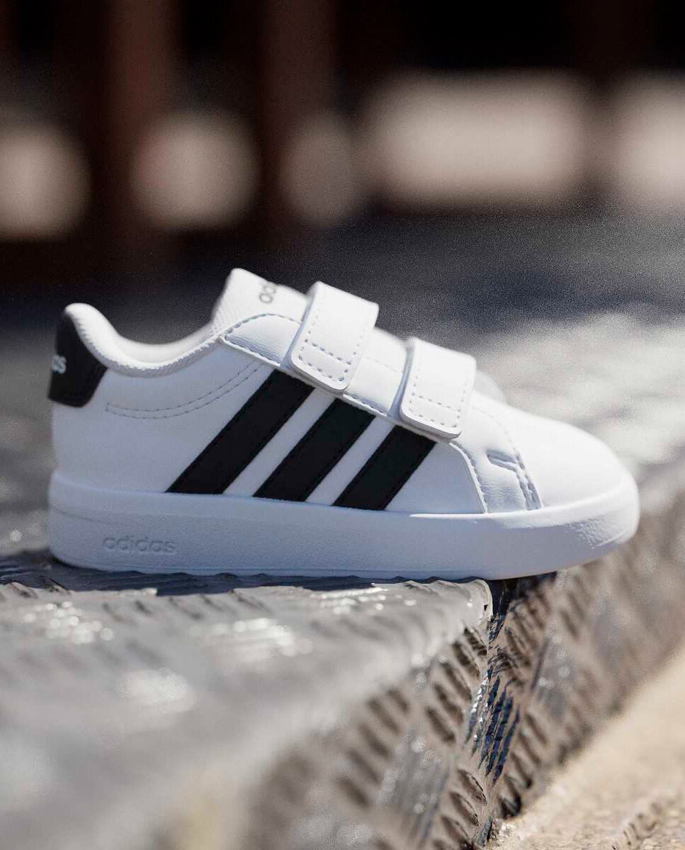Deportivo bebé niño zapatillas bajas cierre adherente - adidas - Blanco Blanco-10