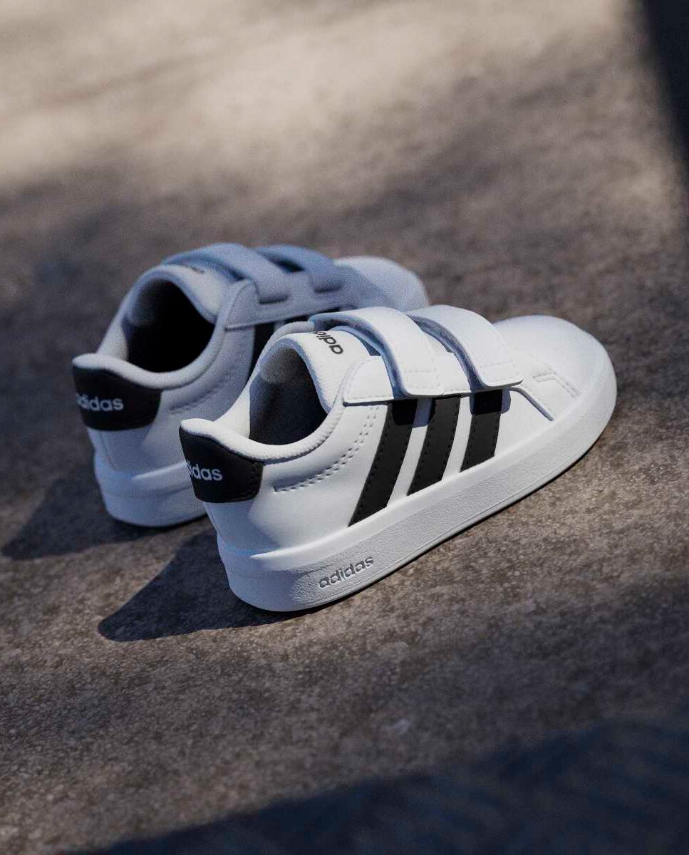 Deportivo bebé niño zapatillas bajas cierre adherente - adidas - Blanco Blanco-13