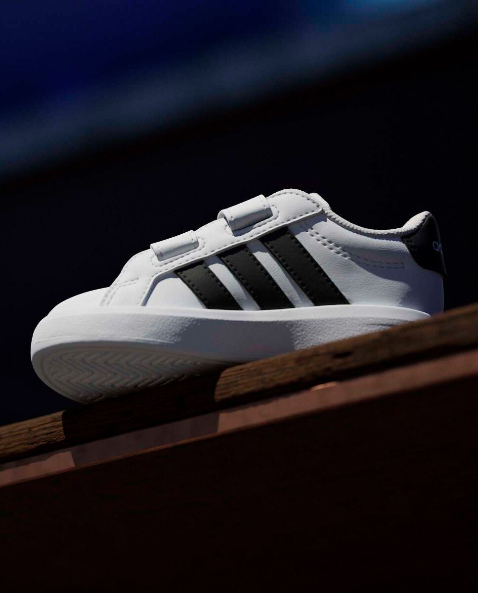 Deportivo bebé niño zapatillas bajas cierre adherente - adidas - Blanco Blanco-14