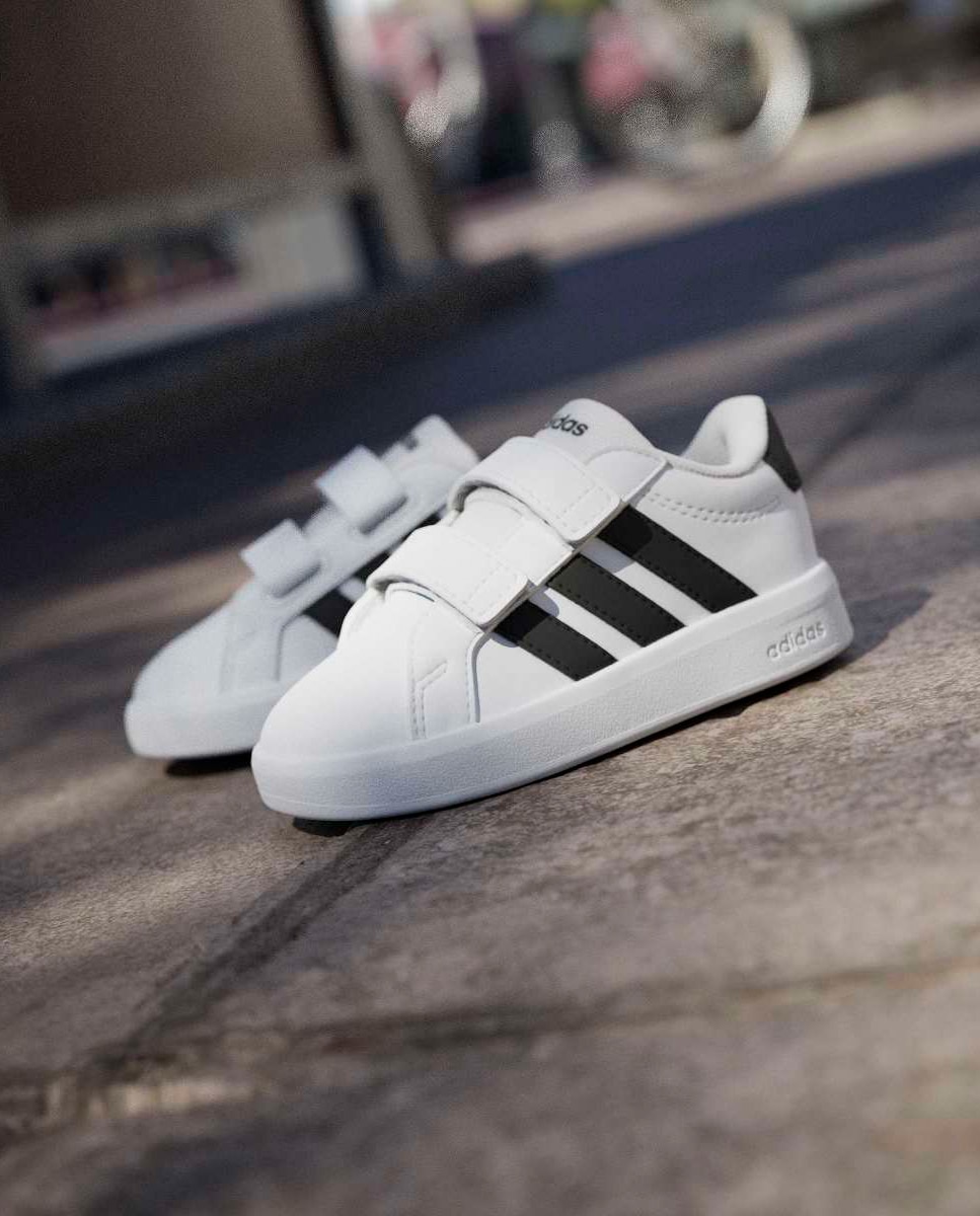 Deportivo bebé niño zapatillas bajas cierre adherente - adidas - Blanco Blanco-15