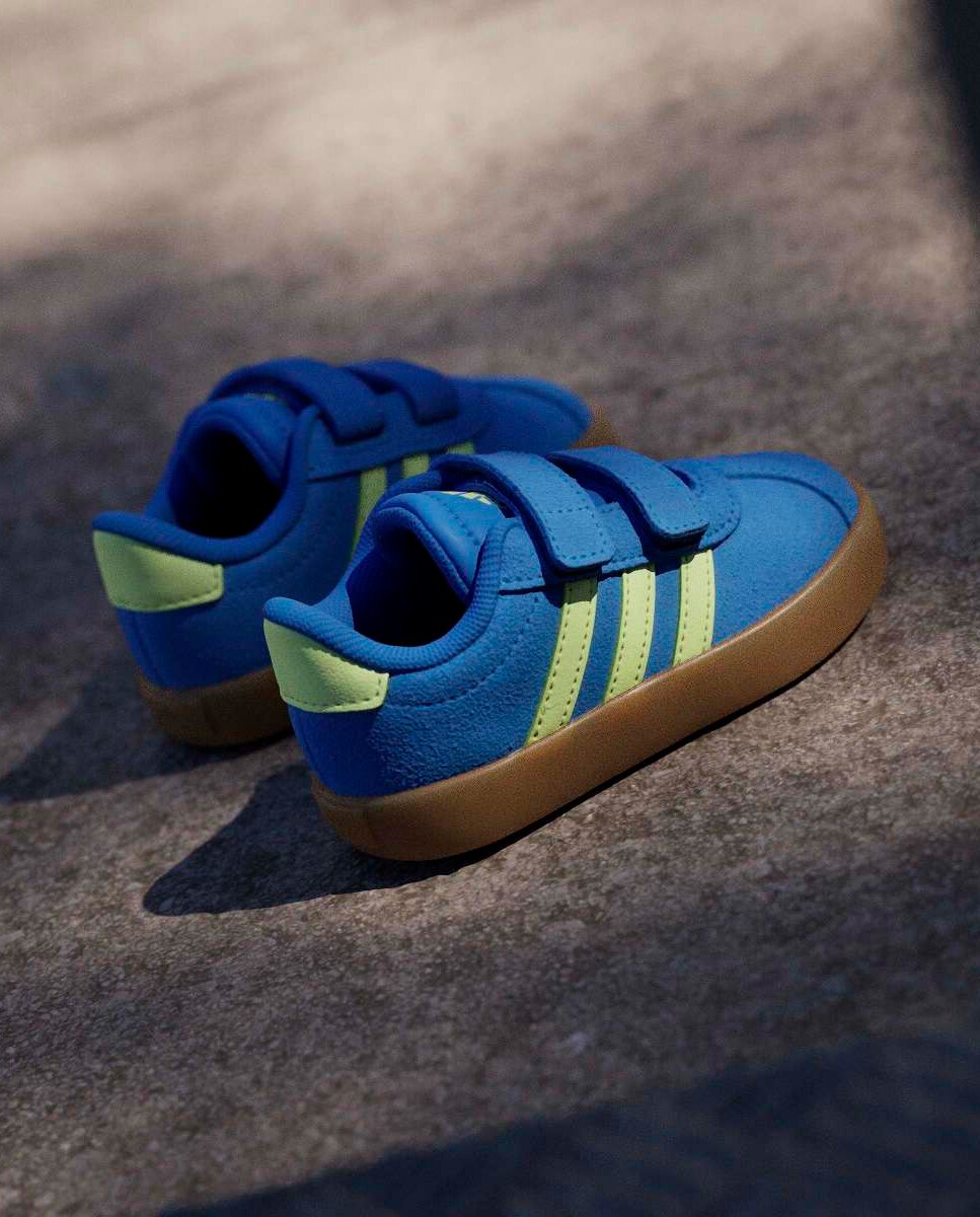 Deportivo bebé niño zapatillas bajas cierre adherente - adidas - Azul Azul-14