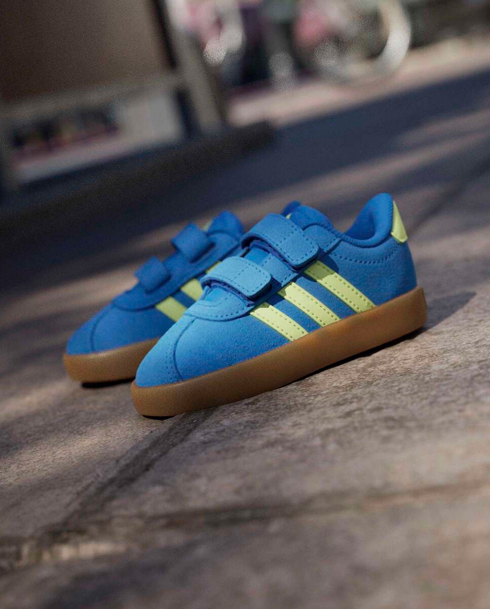 Deportivo bebé niño zapatillas bajas cierre adherente - adidas - Azul Azul-16