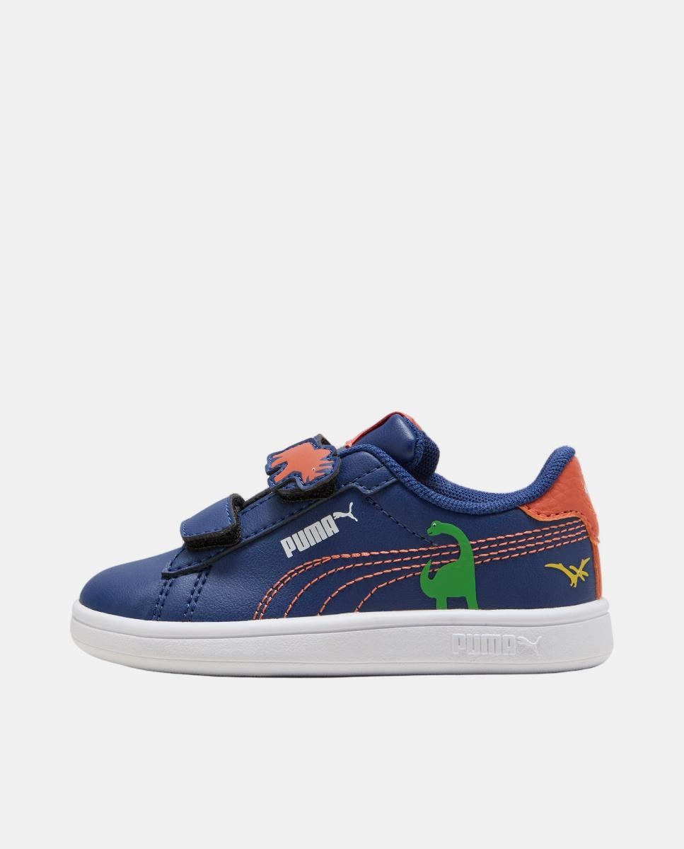 Sapatilhas Infantis Smash 3.0 Dino V Inf Puma Azul-marinho-3