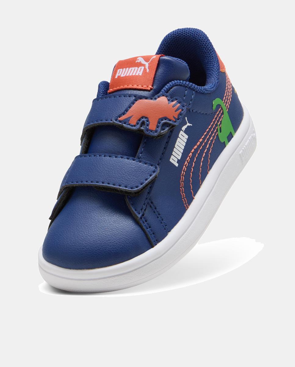 Sapatilhas Infantis Smash 3.0 Dino V Inf Puma Azul-marinho-5