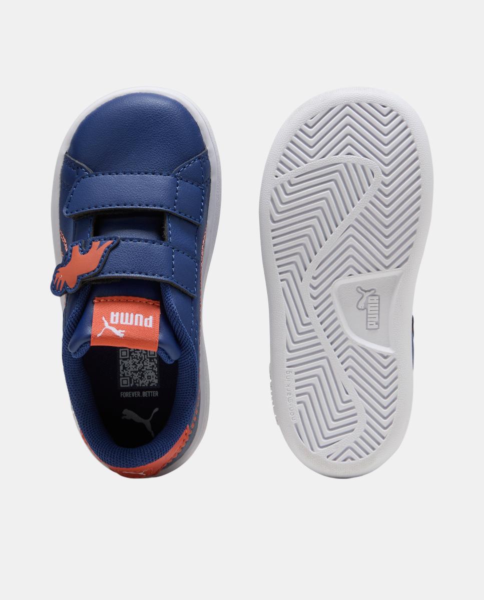 Sapatilhas Infantis Smash 3.0 Dino V Inf Puma Azul-marinho-6