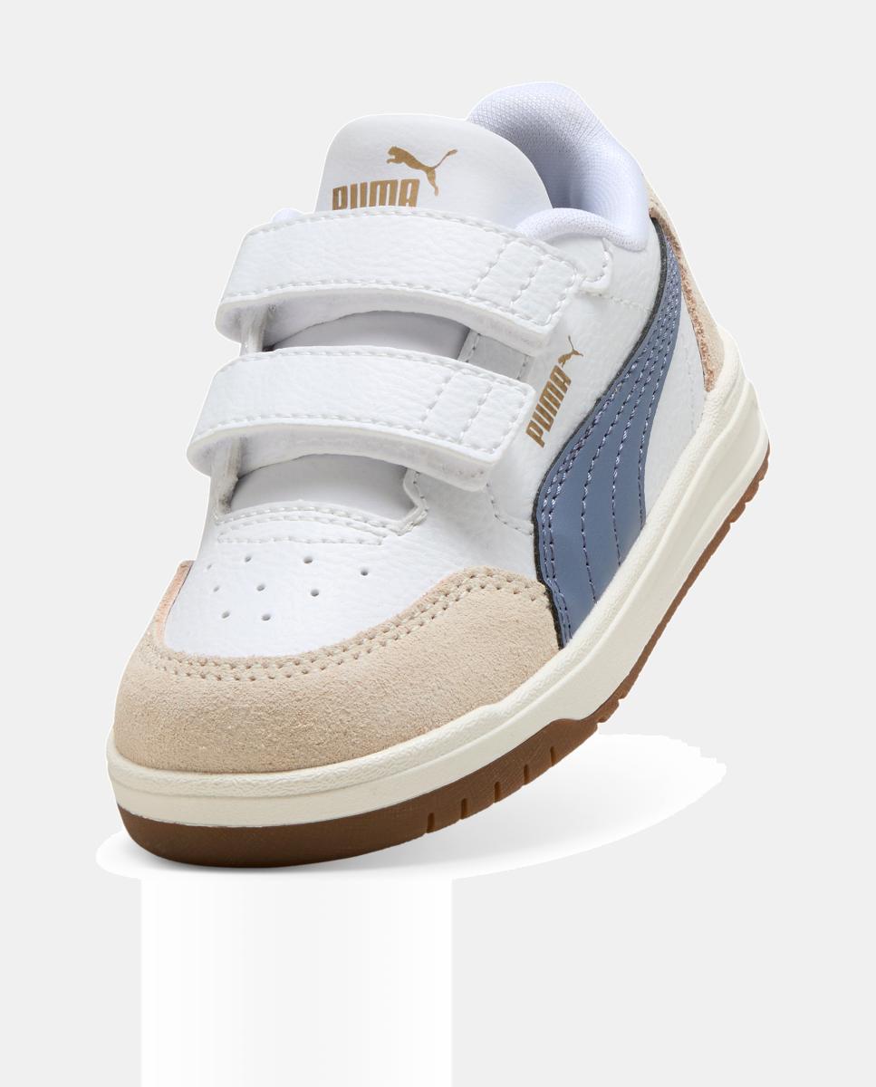 Sapatilhas Infantis Shuffle Downtown Lo OG V Inf Puma Branco-4
