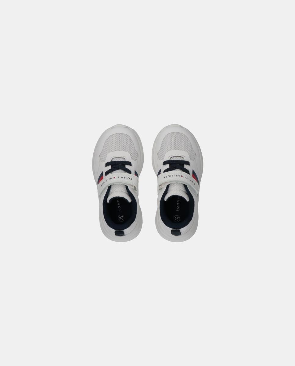 Sapatilhas com Elásticos-Velcro da Marca Tommy Hilfiger Branco-2